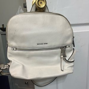 White Michael Kors Backpack